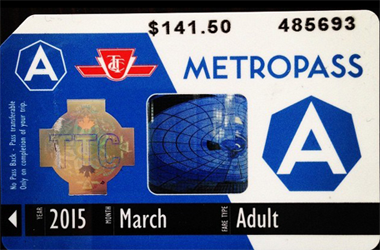 Image of a Monthly Metro pass